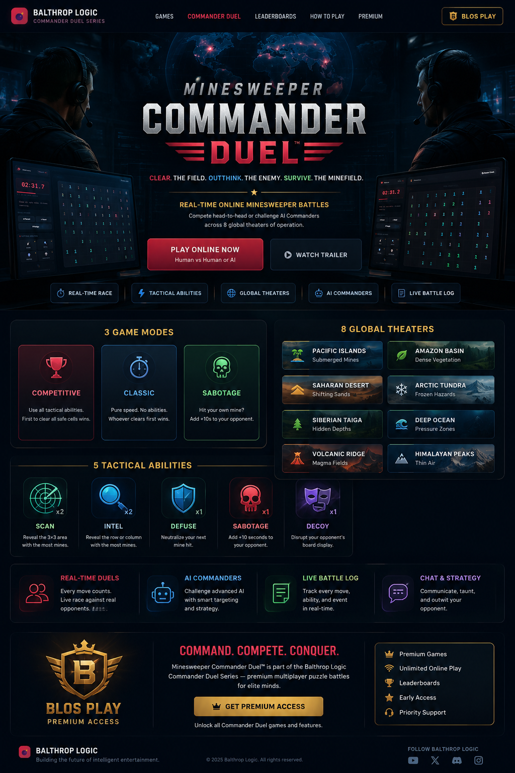 Minesweeper Commander Duel premium online multiplayer game