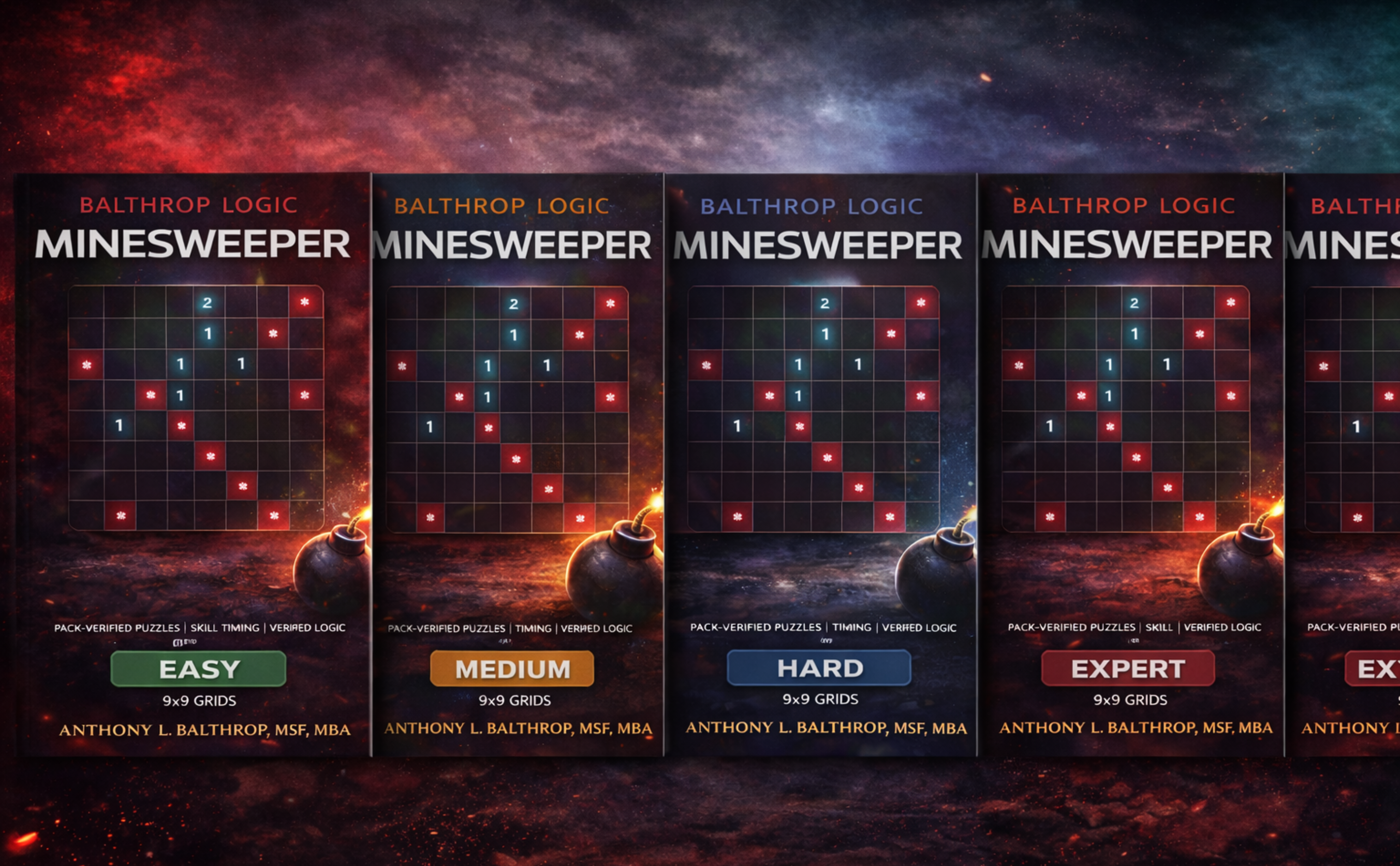 Balthrop Logic Minesweeper Puzzle Book Cover